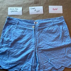 Crown & Ivy Sky Blue Women's Shorts